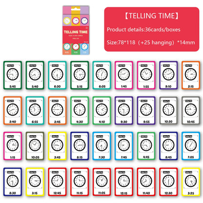 Educational animal flash cards for kids showing full card set contents