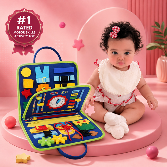 Montessori busy board number 1 rated motor skills activity toy for toddlers